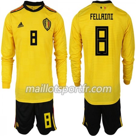 Maillot de Foot Belgique FELLAINI 8 Enfant Extérieur Coupe du monde 2018 ML